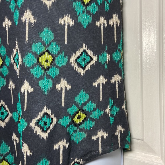 Calypso St. Barth Beaded Sequined Ikat Top Shirt M - Picture 3 of 7